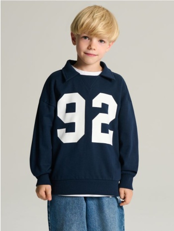 sinsay - φούτερ με γιακά - λουλακι