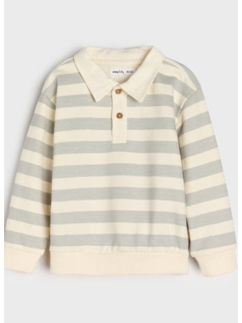 sinsay - φούτερ με γιακά - κρεμ