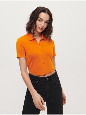 house - κοντό πουκάμισο - πορτοκαλι
