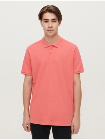 house - μπλουζάκι polo - πορτοκαλι