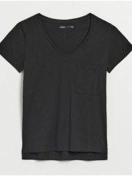 house - μπλουζάκι χωρίς σχέδιο basic - μαυρο
