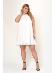φόρεμα άλφα παγιέτα zozefin λευκό
