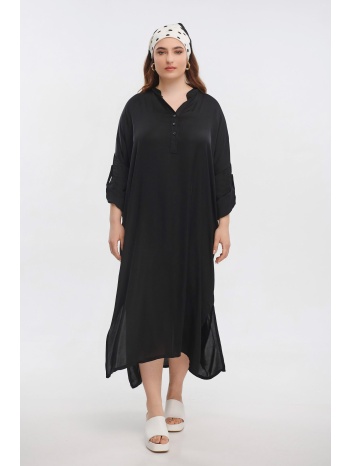 φόρεμα midi silky μαύρο σε προσφορά