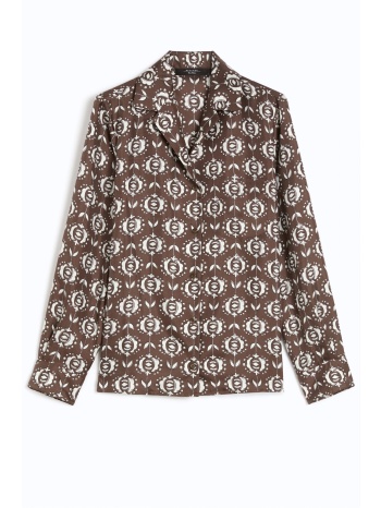 max mara weekend πουκαμισο floral oncia καφε-εκρου σε προσφορά