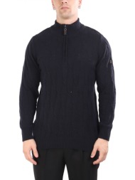 dors πλεκτο halfzip μπλε