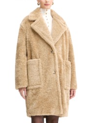 boss casual γουνα c_catedy faux fur τσεπες μπεζ