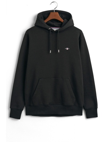 gant φουτερ reg shield hoodie μαυρο