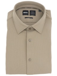 boss performance πουκαμισο κοτλε slim fit p-hank-kent-c1-222 χακι