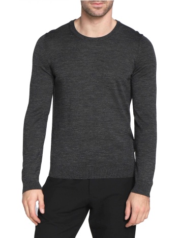 boss πλεκτο crew neck leno-p ανθρακι σε προσφορά