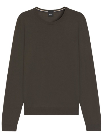 boss πλεκτο crew neck leno-p καφε σε προσφορά