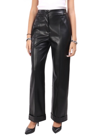 liu-jo παντελονι faux leather λαστιχο logo μεταλλικο τσεπες σε προσφορά