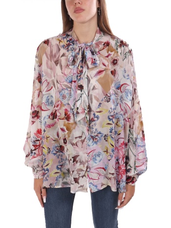 marella πουκαμισο δεσιμο λαιμο brucco floral multi μπεζ-γκρι σε προσφορά