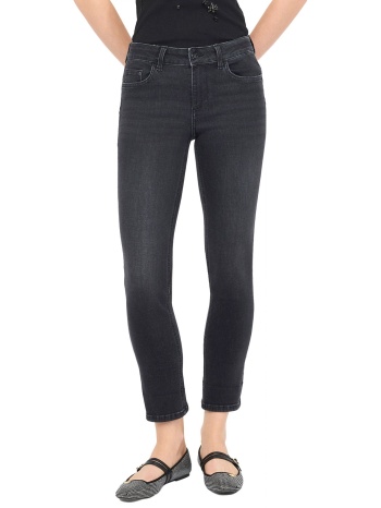 liu-jo παντελονι jeans monroe regular waist μαυρο σε προσφορά