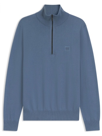 boss casual πλεκτο halfzip kanobix s ραφ μπλε σε προσφορά