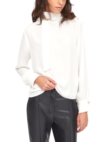 liu-jo πουκαμισα λουπετο δεσιμο λαιμο κουμπια ωμο λευκο σε προσφορά