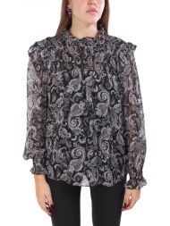 michael kors μπλουζα λουπετο εμπριμε μαυρο