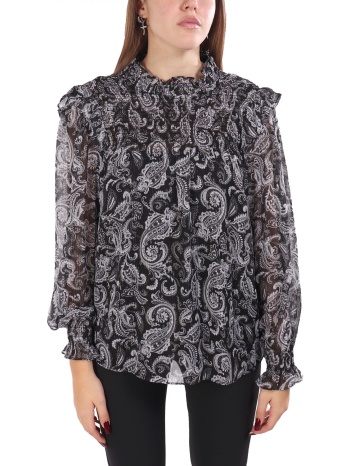 michael kors μπλουζα λουπετο εμπριμε μαυρο σε προσφορά