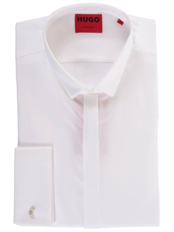 hugo πουκαμισο με διπλη μανσετα μικροσχεδιο extra slim fit σε προσφορά