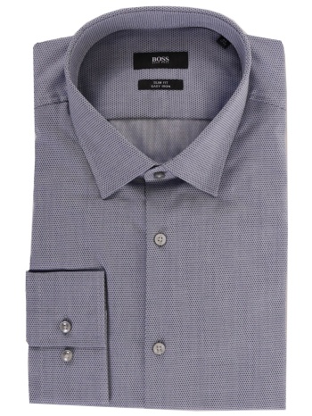 boss πουκαμισο μικροσχεδιο slim fit jenno μπλε σε προσφορά