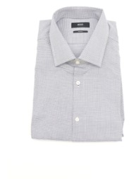 boss πουκαμισο slim fit jenno μικροσχεδιο μπλε