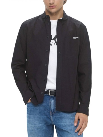 karl lagerfeld jeans πουκαμισο poplin shirt μαυρο σε προσφορά