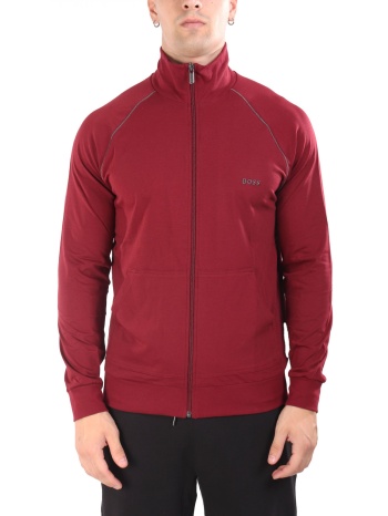 boss homewear φουτερ ziphood mixmatch jacket z μπορντω σε προσφορά