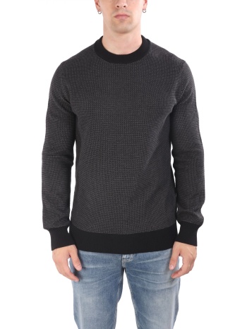 boss casual πλεκτο crew neck klapok μαυρο σε προσφορά