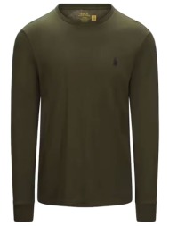 ralph lauren t-shirt custom slim fit χακι