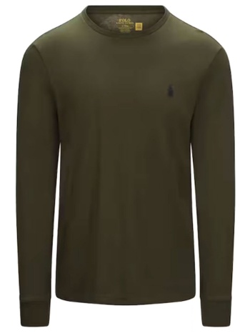 ralph lauren t-shirt custom slim fit χακι σε προσφορά