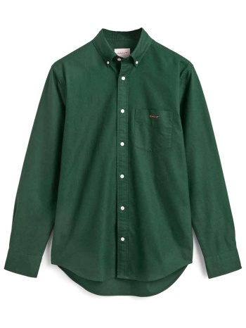 gant πουκαμισο reg beefy oxford shirt κυπαρισσι
