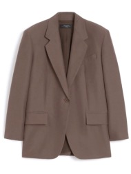 max mara weekend σακακι μονοκουμπο floc καφε