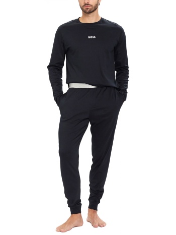 boss homewear πυτζαμα xmas long set μπλε