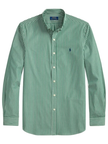 ralph lauren πουκαμισο ριγε button down custom fit stretch σε προσφορά