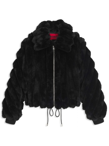 hugo γουνα faux fur floriane-3 λαστιχο κατω fullzip σε προσφορά