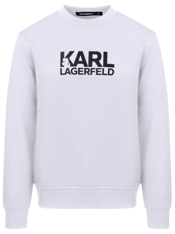 karl lagerfeld φουτερ crew neck logo λευκο σε προσφορά