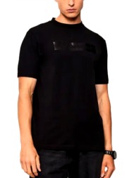 karl lagerfeld t-shirt crew neck logo μαυρο