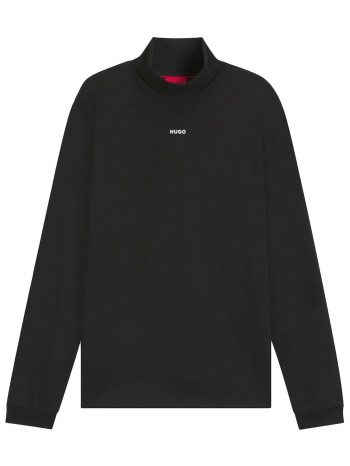 hugo t-shirt rollneck daporollo logo μαυρο σε προσφορά