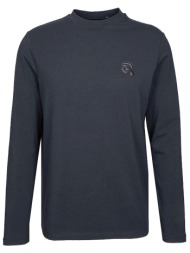 karl lagerfeld t-shirt crew neck logo μπλε