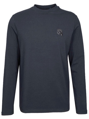 karl lagerfeld t-shirt crew neck logo μπλε σε προσφορά