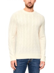 boss πλεκτο crew neck h-hetico εκρου