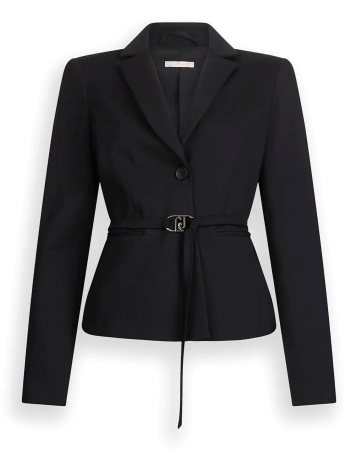 liu-jo σακακι μεσατο αποσπωμενη ζωνη μαυρο σε προσφορά