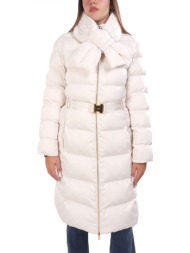 elisabetta franchi μπουφαν φουσκωτο μακρυ αποσπωμενη λεπτομερεια λαιμου αποσπωμενη ζωνη all over log