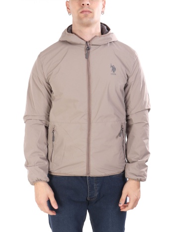 u.s.polo assn μπουφαν jacket hoodie fleece reversible logo σε προσφορά