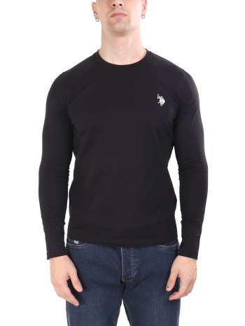 u.s.polo assn t-shirt crew neck logo joel μαυρο σε προσφορά