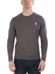u.s.polo assn t-shirt crew neck logo joel γκρι
