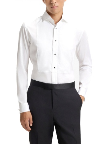 boss πουκαμισο με παπιγιον slim fit h-hank-tux3 bowtie λευκο σε προσφορά