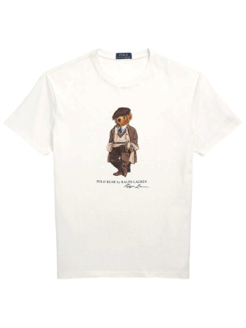 ralph lauren t-shirt custom slim fit bear λευκο σε προσφορά