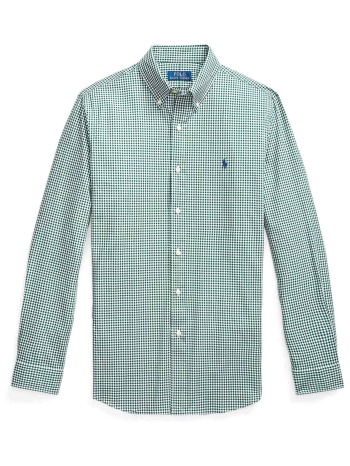 ralph lauren πουκαμισο button down καρω custom fit σε προσφορά