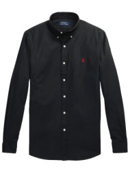 ralph lauren πουκαμισο button down slim fit μαυρο