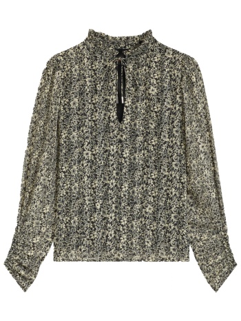 boss μπλουζα c_berodeo εμπριμε δεσιμο λαιμο μαυρο-μπεζ σε προσφορά